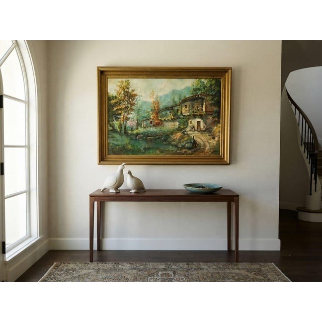 1960s Rural Mountain Landscape With Alpine Architecture For Sale - Image 10 of 12