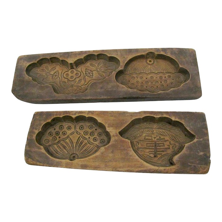 Antique Rice Cake Molds A Pair Chairish