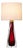Ruby Red Glass Table Lamp by Carl Fagerlund for Orrefors, Sweden, 1960s For Sale