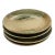Japanese Artisan Stoneware Condiment Plates a Set of 4 For Sale
