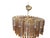 Mid-Century Modern Triedri Model Chandelier in Amber and Transparent Glass from Venini Murano, 1970s For Sale - Image 3 of 9
