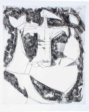 Marino Marini, Composition I Edition of 65, 1950s, Etching
