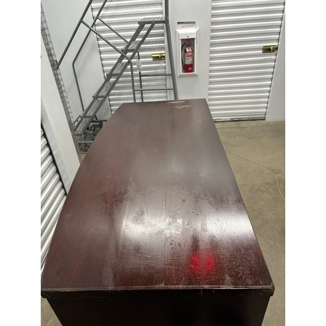 Brown Antique Colonial Revival Dresser Early 1900s | Mahogany Four Drawer Chest With Federal Style Details | Classic American Antique Furniture For Sale - Image 8 of 12