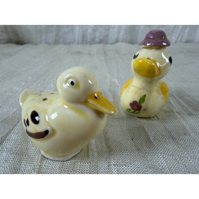 English Vintage European Duck Collection, German Schramberg Plate & English Shakers For Sale - Image 3 of 11