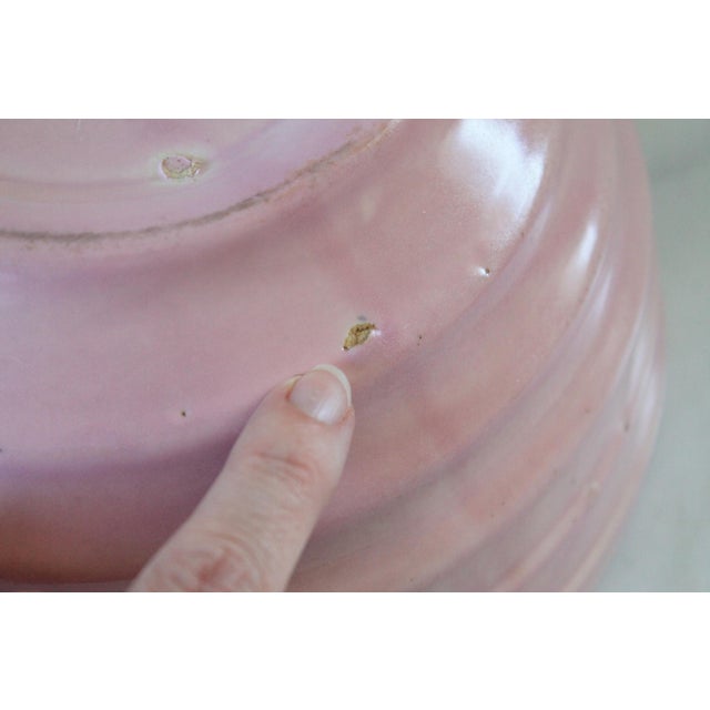 Mid 20th Century Vintage Pink Ceramic Ringware Beehive Mixing Bowl. For Sale - Image 5 of 7