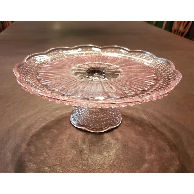 Mid 20th Century Gorham Crystal Cake Plate For Sale - Image 9 of 9