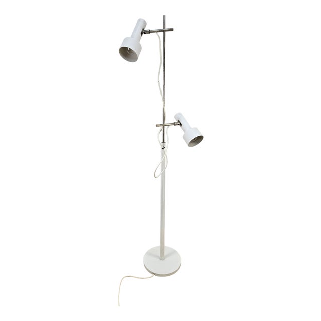 White Floor Lamp, Germany, 1960s For Sale