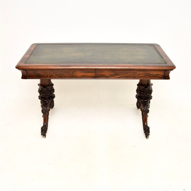 An outstanding antique William IV writing table / desk. This was made in England, it dates from around the 1830-1840...