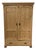 Antique French Pine Twoo Door Armoire Drawer to Base For Sale