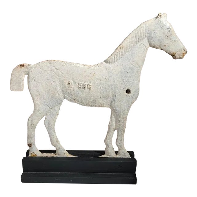 19thc Rochester Iron Works Windmill Weight Horse For Sale