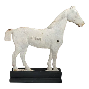 19thc Rochester Iron Works Windmill Weight Horse
