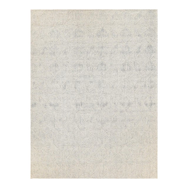 Exquisite Rugs Caprice Tufted New Zealand Wool & Cotton Beige/Ivory Rug-8'X10' For Sale