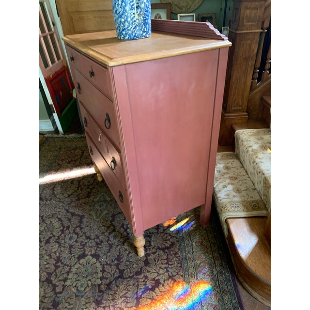 Sturdy 1930’s dresser with deep drawers. Lovingly restored and lifted in Primer Red by Annie Sloan. Waxed and cured and...