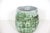 1970s Vintage Textured Green Pottery Vase For Sale - Image 5 of 12