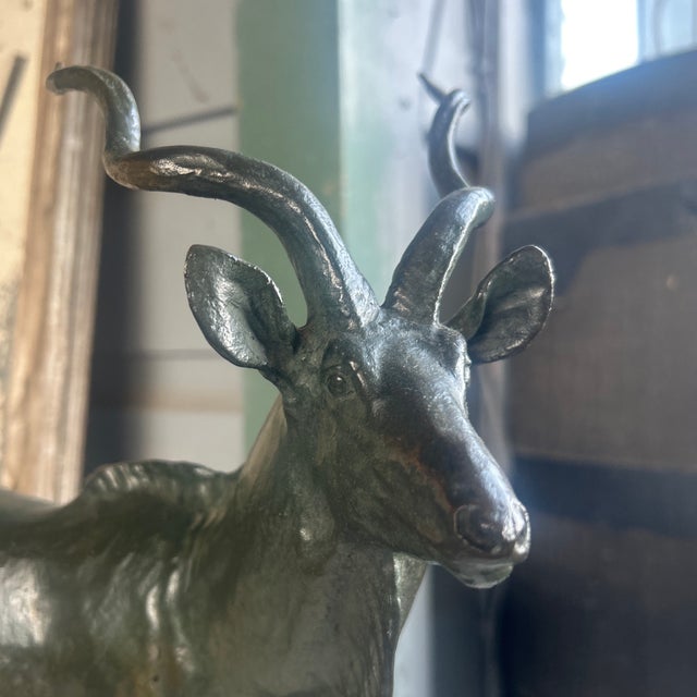 1920s 1920s Bronze Sculpture of a Kudu Antelope by Rh Rockwell For Sale - Image 5 of 11