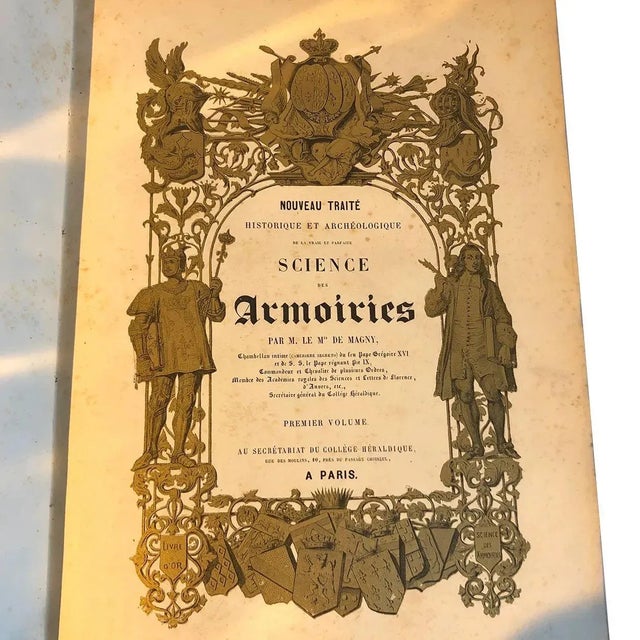 Mid 19th Century Vraie Science des Armoiries by Marquis Claude Drigon de Magny First Edition French Book For Sale - Image 11 of 13