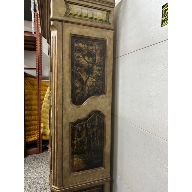 Thomasville Thomasville Ernest Hemingway Bombe Painted Wardrobe For Sale - Image 4 of 11