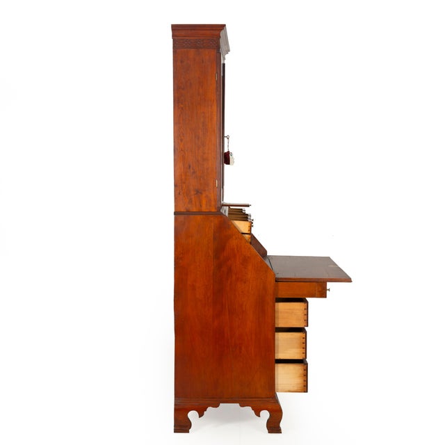 Fine Chippendale Secretary Desk “American Independence” For Sale - Image 4 of 18