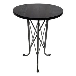 Ethan Allen Finland Burnt Umber Round Accent Table For Sale