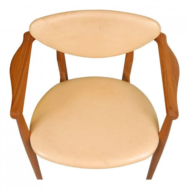 2000 - 2009 Model 109 Armchair in Teak and Natural Leather by Finn Juhl, 2000s For Sale - Image 5 of 9