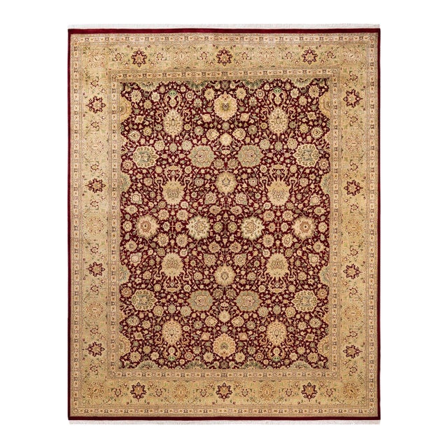 Mogul, One-of-a-Kind Hand-Knotted Area Rug - Red, 8' 3" x 10' 4" For Sale