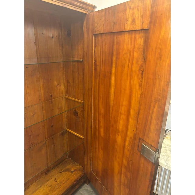 Biedermeier Wardrobe in Walnut For Sale - Image 4 of 7