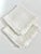 Set of vintage white cotton, napkins featuring a classic hemstitched border and soft, natural texture. Made of very soft...