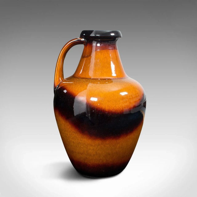 This is a large vintage decorative amphora. A German, ceramic serving jug or vase, dating to the late 20th century, circa...