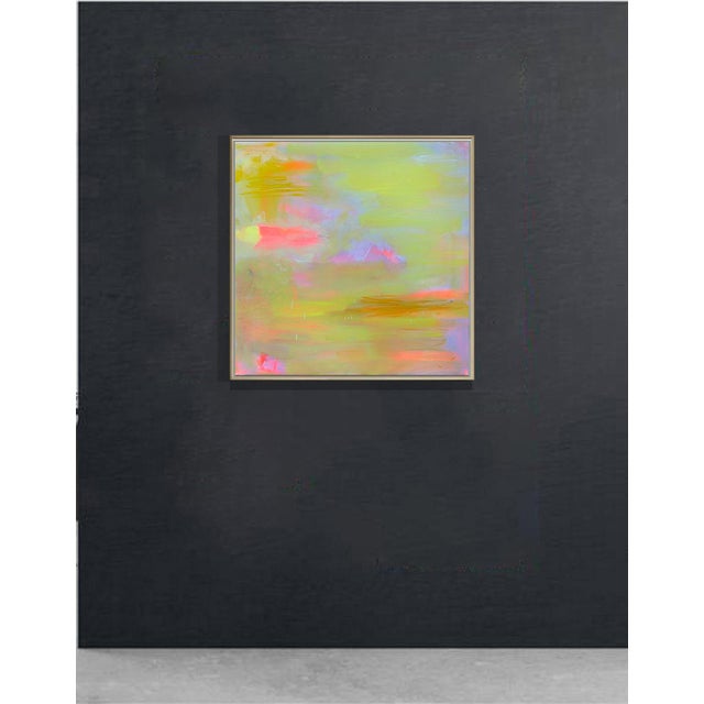 "Coastal Fog" by Trixie Pitts Minimalist Abstract Oil Painting For Sale In Nashville - Image 6 of 10