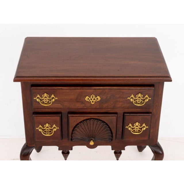 Brown Pair of Queen Anne Style Mahogany Lowboys For Sale - Image 8 of 13