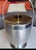 Mid-Century Atomic Era Kromex Chrome & Brushed Aluminum Ice Bucket W/Gold Finial 8.5 W - 10.5 H - Including raised handle...