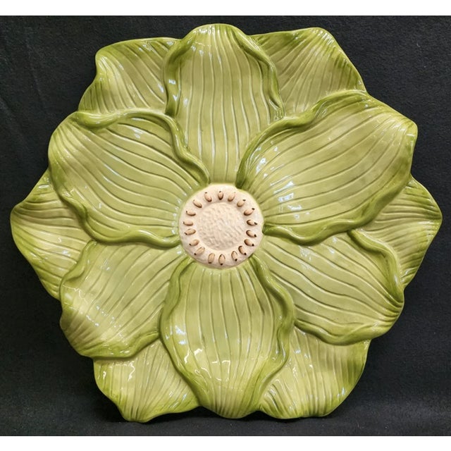 Mid-Century Modern Vintage Mid-Century Modern Daffodil by Ambiance 3-Piece Set Dessert Plate For Sale - Image 3 of 7