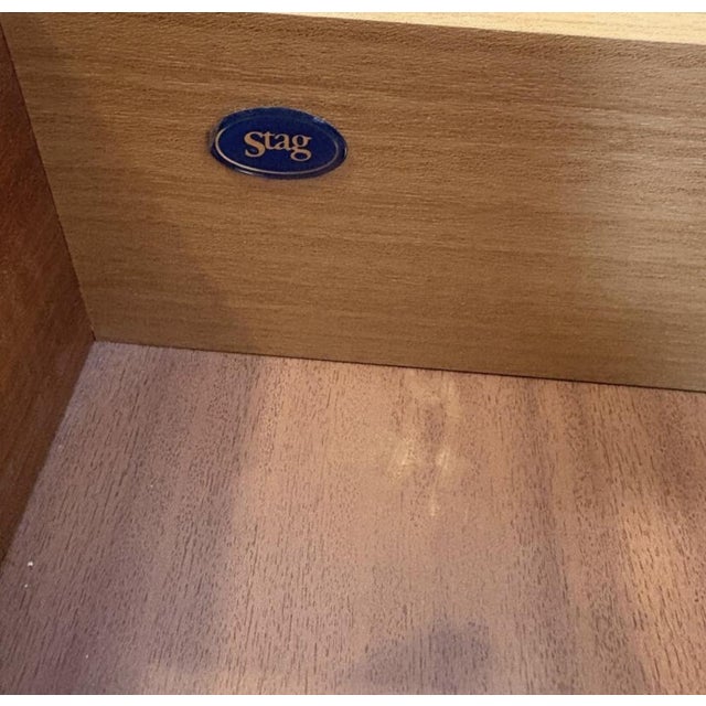 Wood Mid-Century Modern Teak Bedside Cabinets from Stag, 1960s, Set of 2 For Sale - Image 7 of 13