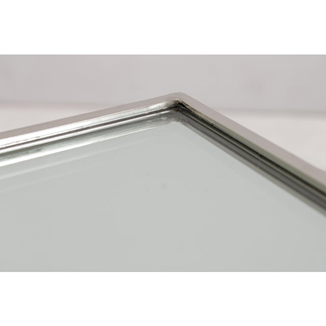 Ralph Lauren Mirror & Chrome Accent Table For Sale - Image 14 of 16