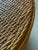 1970s Vintage Coastal Split Rattan Round Rattan Weave Coffee Table For Sale - Image 5 of 13