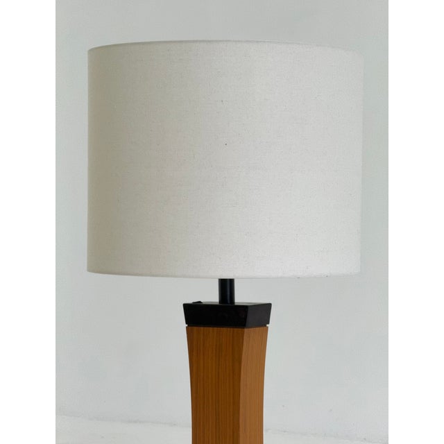 Mid-Century Modern Italian Teak Table Lamp, 1970s For Sale - Image 14 of 17