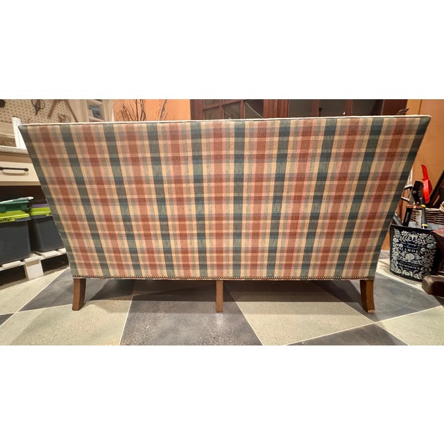 English Vintage 1987 Drexel Heritage Clawfoot Sofa For Sale - Image 3 of 6