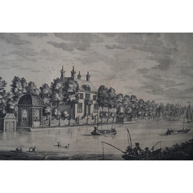 Amsterdam, 1719 Two Engravings on One Sheet : Vechtvliet and Hofwerk For Sale - Image 10 of 12