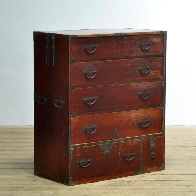 Japanese Tansu Chest of Drawers, 1870 For Sale - Image 16 of 16