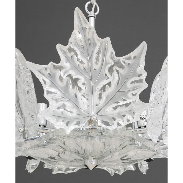 Lalique Crystal "Champs-Elysees" Two-Tier Chandelier For Sale In New York - Image 6 of 13