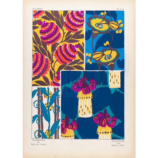 Ea Seguy Suggestions Pour Étoffes Et Tapis, Plate 14 For Sale
