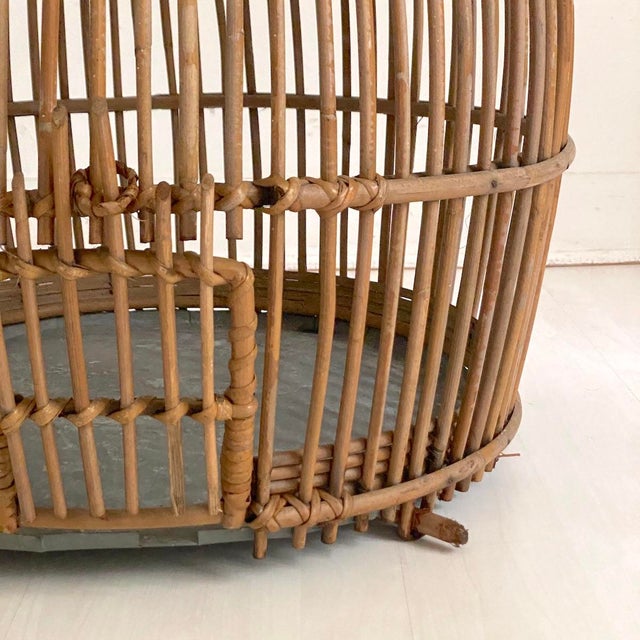 Vintage Rattan Birdcage, 1960s For Sale - Image 6 of 10