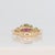 Metal 1.1Ct Purple Sapphire Ring With Natural Tsavorite Accents: Solid 14k Gold, 7mm, Size 6.75 For Sale - Image 7 of 9