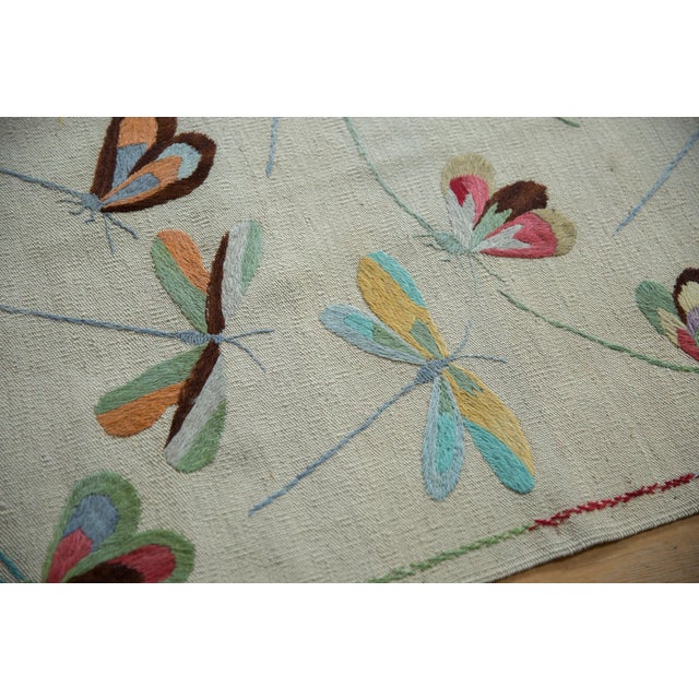 2010s New Pakistani Mixed Weave Pictorial Kilim Design Rug - 8'2" X 9'3" For Sale - Image 5 of 12