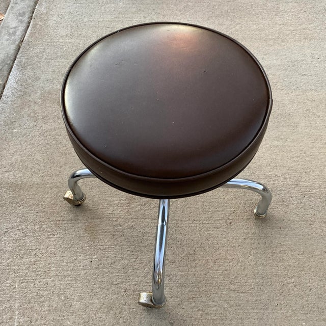 Mid-Century Modern Medical Dental Stool by e.f. Brewer Company For Sale - Image 9 of 13