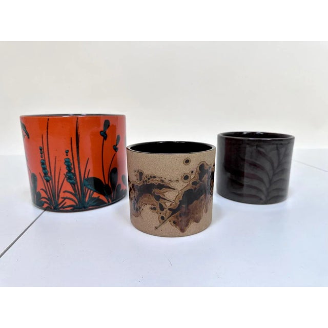 Ceramic Cachepots or Planters from Scheurich and Marei, Germany 1960s, Set of 3 For Sale - Image 12 of 12