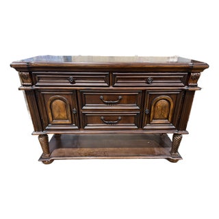 Fairmont Designs Darkwood and Tile Inlay Console Table For Sale