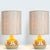 Beautiful pair of ceramic table lamps by noomi backhausen for soholm, model erika. Denmark 1960s. Combined with a custom...