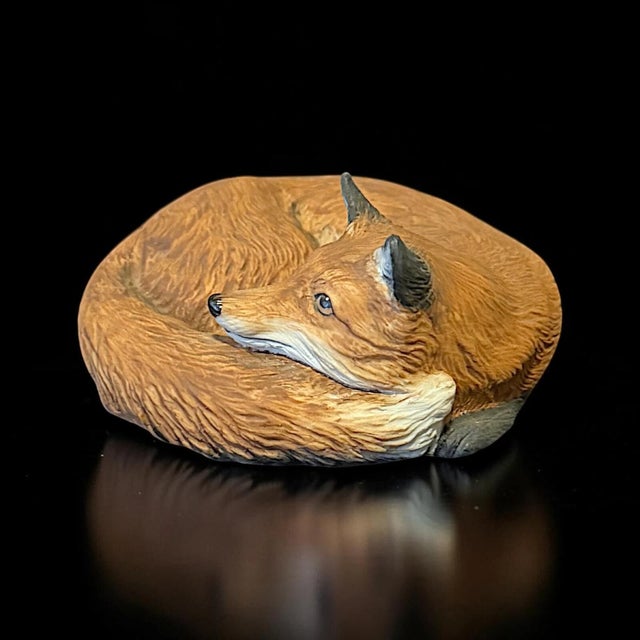 Mid-Century Modern Vintage MCM Signed Aynsley Red Fox Figurine For Sale - Image 3 of 7