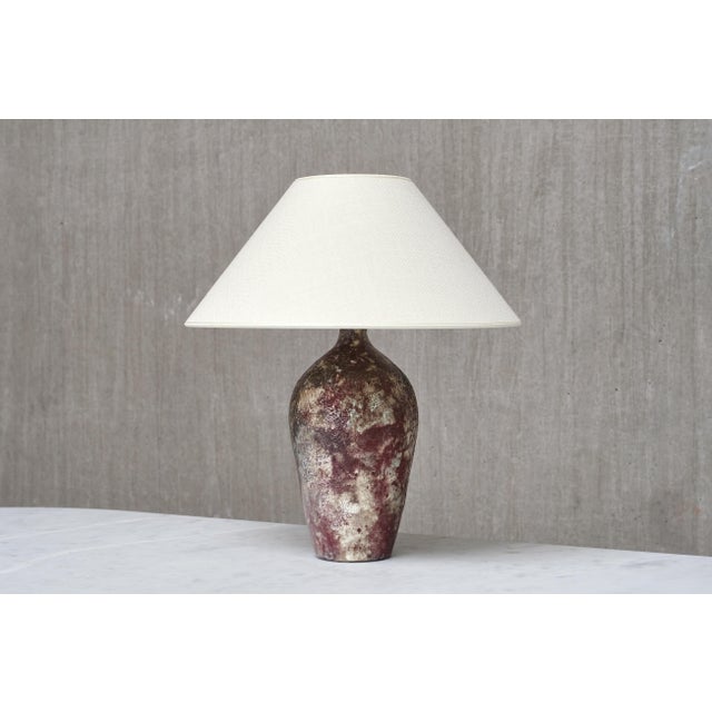 Ceramic Table Lamp by Gerben van Hes for Twentsch Ros, Netherlands, 1960s For Sale - Image 14 of 14